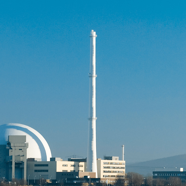 Cheminée en acier inoxydable sur pied